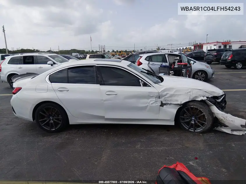 2020 BMW 330I VIN: WBA5R1C04LFH54243 Lot: 45577803