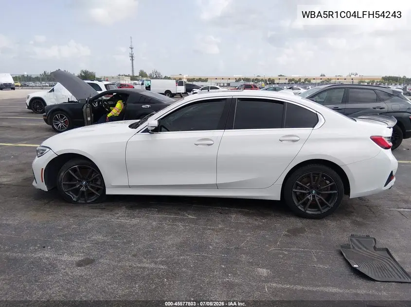 2020 BMW 330I VIN: WBA5R1C04LFH54243 Lot: 45577803