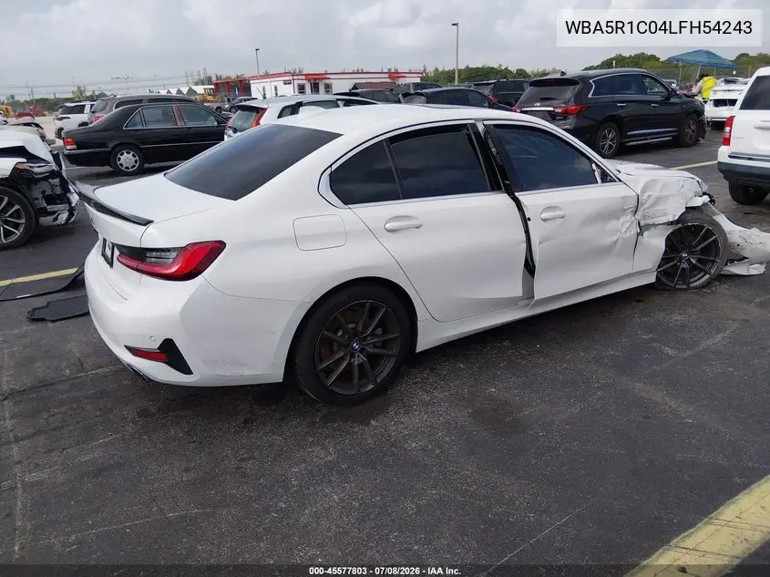 2020 BMW 330I VIN: WBA5R1C04LFH54243 Lot: 45577803