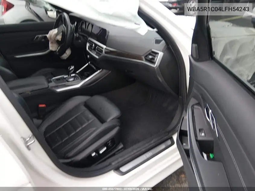 2020 BMW 330I VIN: WBA5R1C04LFH54243 Lot: 45577803