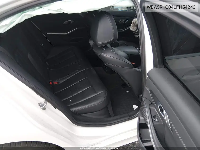 2020 BMW 330I VIN: WBA5R1C04LFH54243 Lot: 45577803