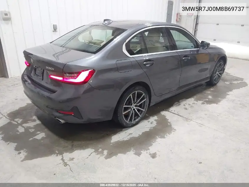 3MW5R7J00M8B69737 2021 BMW 330I xDrive