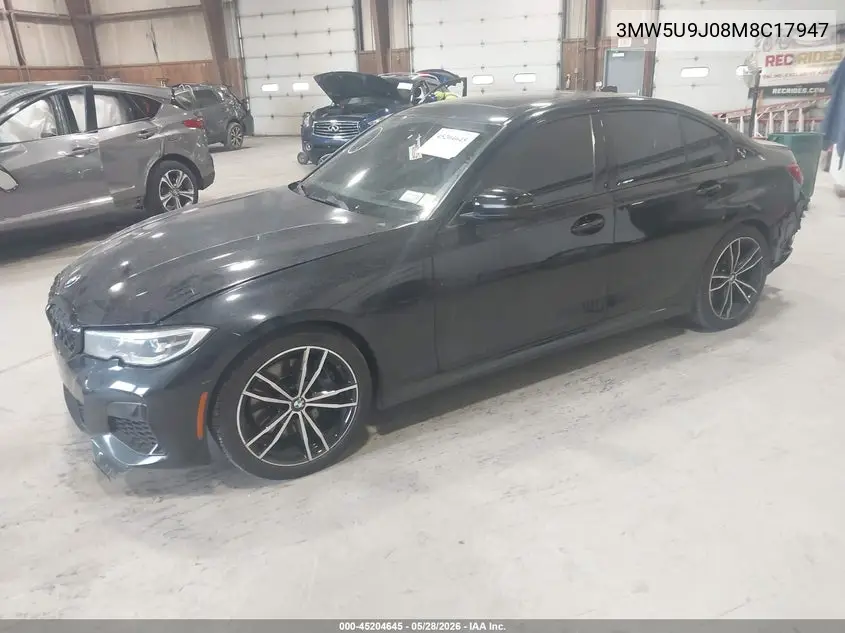 2021 BMW M340I M340I xDrive VIN: 3MW5U9J08M8C17947 Lot: 45204645