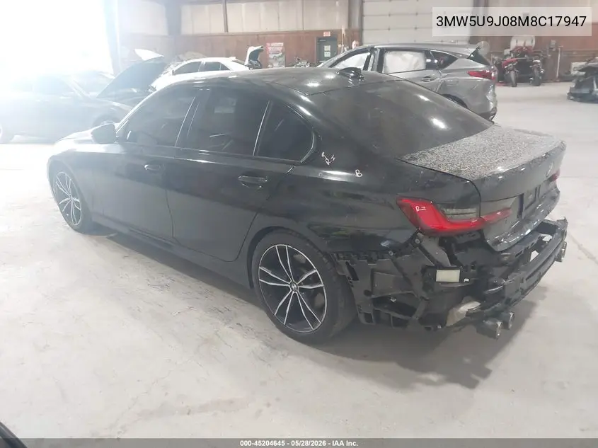 2021 BMW M340I M340I xDrive VIN: 3MW5U9J08M8C17947 Lot: 45204645