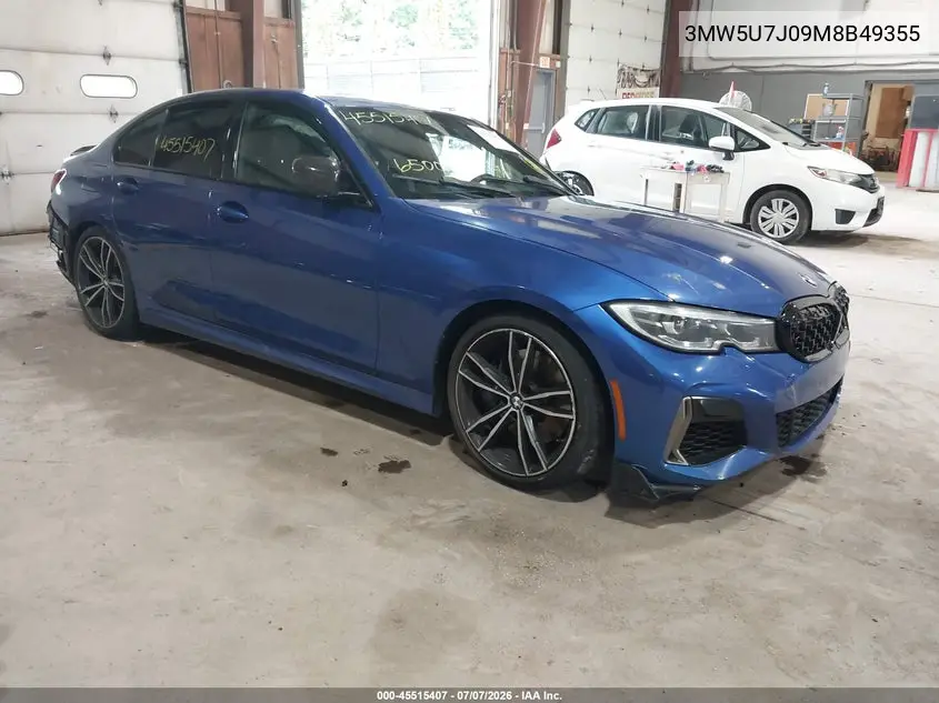 2021 BMW 3 Series M340I VIN: 3MW5U7J09M8B49355 Lot: 45515407