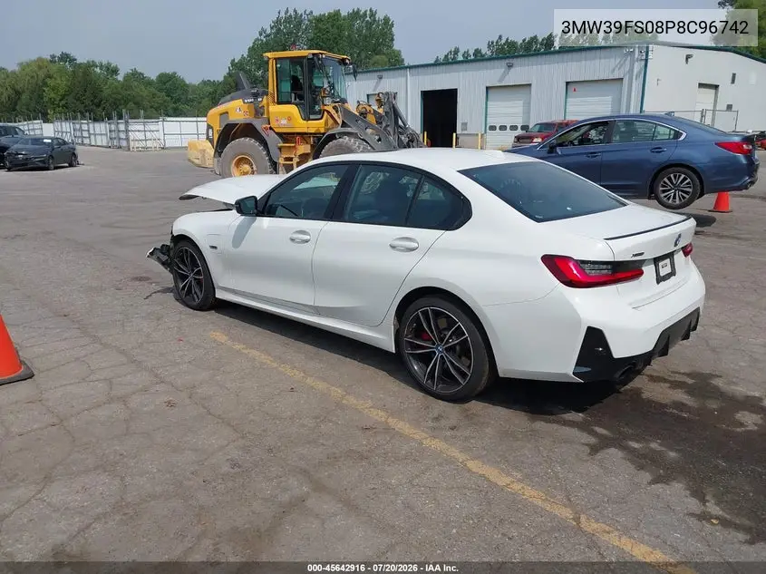 2023 BMW 330E xDrive VIN: 3MW39FS08P8C96742 Lot: 45642916