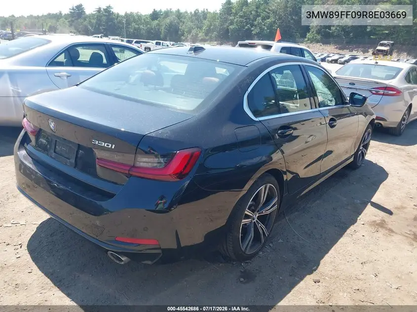 2024 BMW 330I xDrive VIN: 3MW89FF09R8E03669 Lot: 45542686
