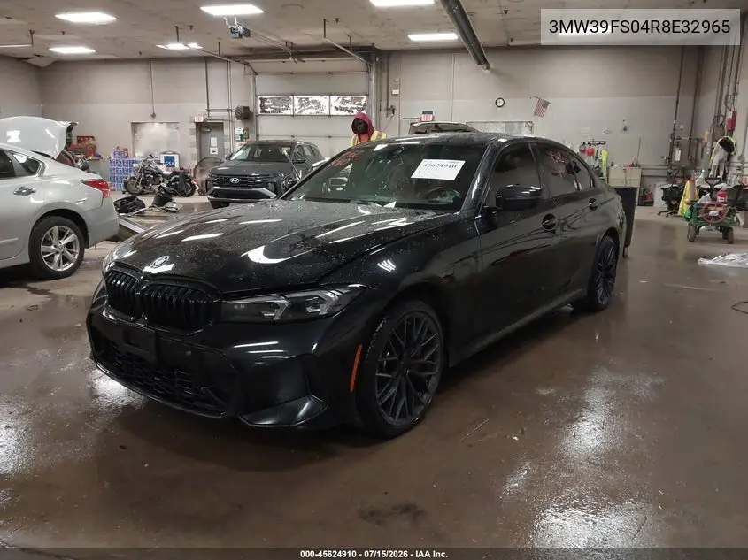 2024 BMW 330E xDrive VIN: 3MW39FS04R8E32965 Lot: 45624910