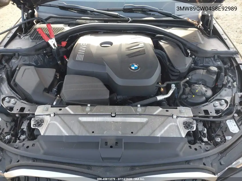 2025 BMW 330I xDrive VIN: 3MW89CW04S8E92989 Lot: 45613276