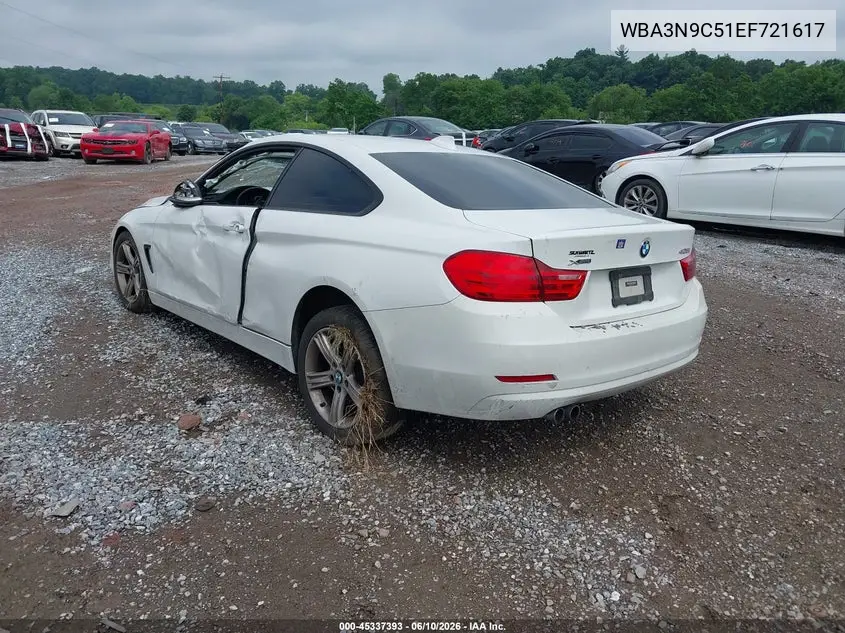2014 BMW 428I xDrive VIN: WBA3N9C51EF721617 Lot: 45337393