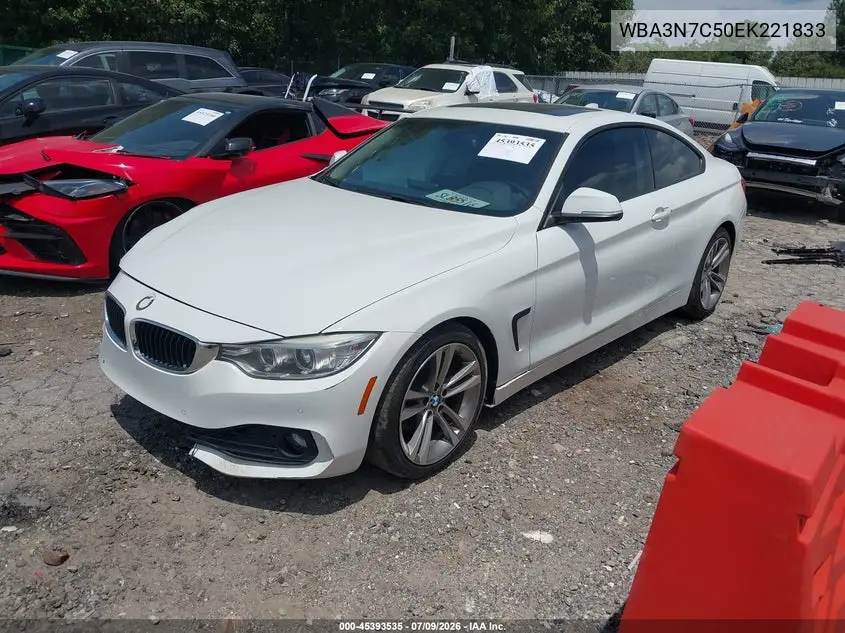 2014 BMW 428I VIN: WBA3N7C50EK221833 Lot: 45393535
