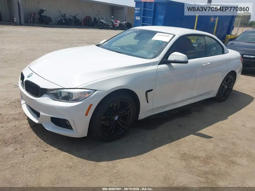 2014 BMW 428I VIN: WBA3V7C54EP770860 Lot: 45407851