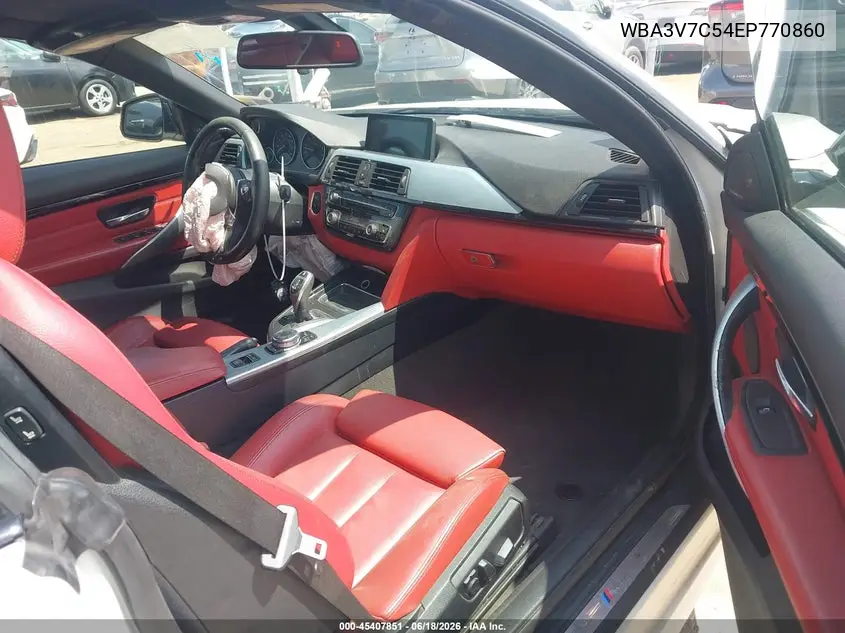 2014 BMW 428I VIN: WBA3V7C54EP770860 Lot: 45407851