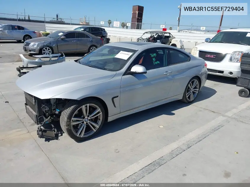 2014 BMW 435I VIN: WBA3R1C55EF729404 Lot: 45546684