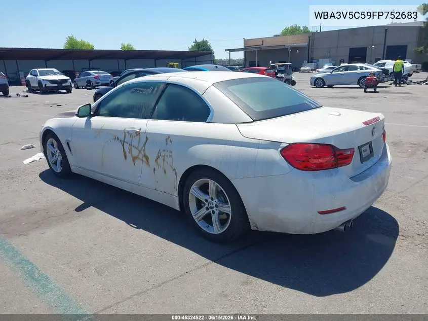 2015 BMW 428I VIN: WBA3V5C59FP752683 Lot: 45324522