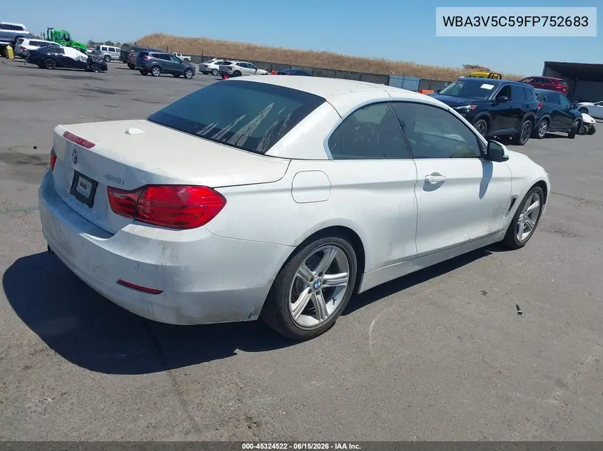 2015 BMW 428I VIN: WBA3V5C59FP752683 Lot: 45324522