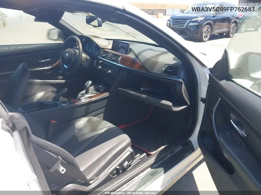 2015 BMW 428I VIN: WBA3V5C59FP752683 Lot: 45324522