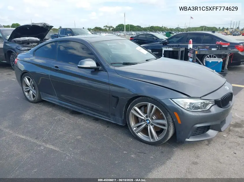 2015 BMW 435I VIN: WBA3R1C5XFF774629 Lot: 45356611