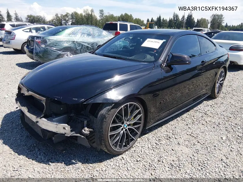 2015 BMW 435I VIN: WBA3R1C5XFK194367 Lot: 45462096