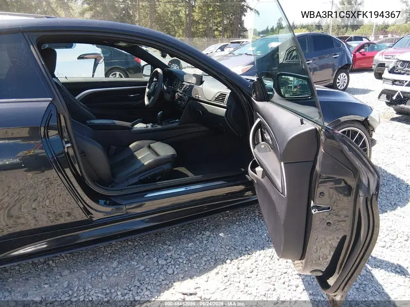 2015 BMW 435I VIN: WBA3R1C5XFK194367 Lot: 45462096