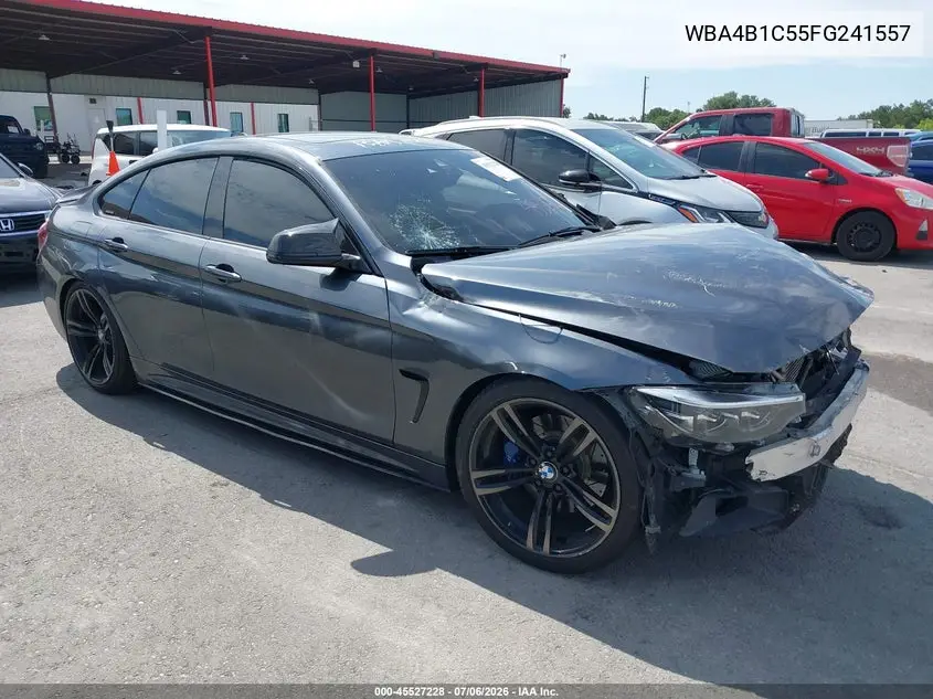 2015 BMW 435I Gran Coupe VIN: WBA4B1C55FG241557 Lot: 45527228