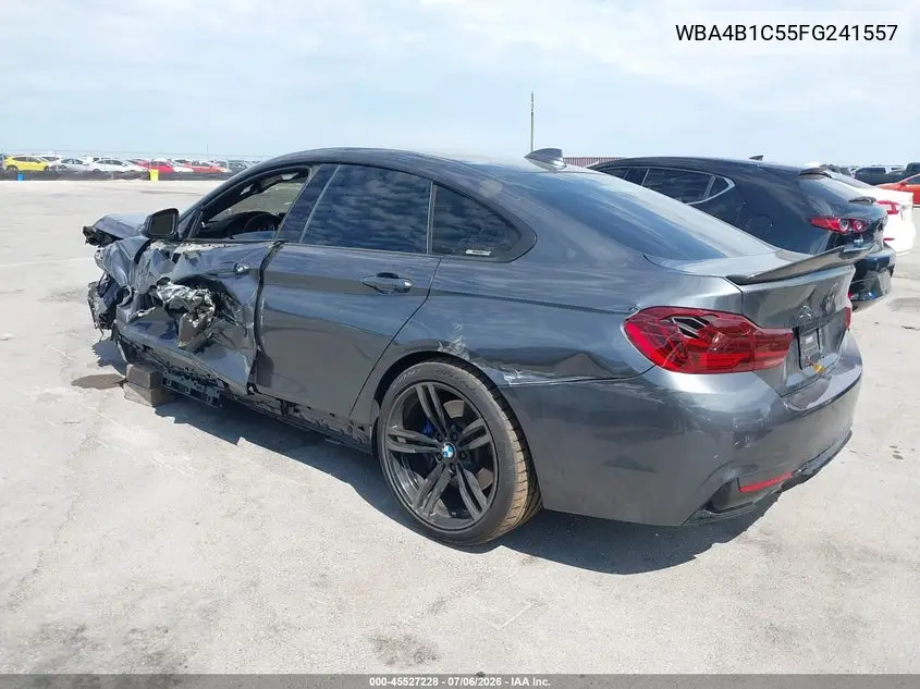 2015 BMW 435I Gran Coupe VIN: WBA4B1C55FG241557 Lot: 45527228