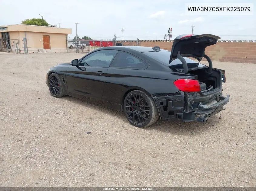 2015 BMW 428I VIN: WBA3N7C5XFK225079 Lot: 45537103
