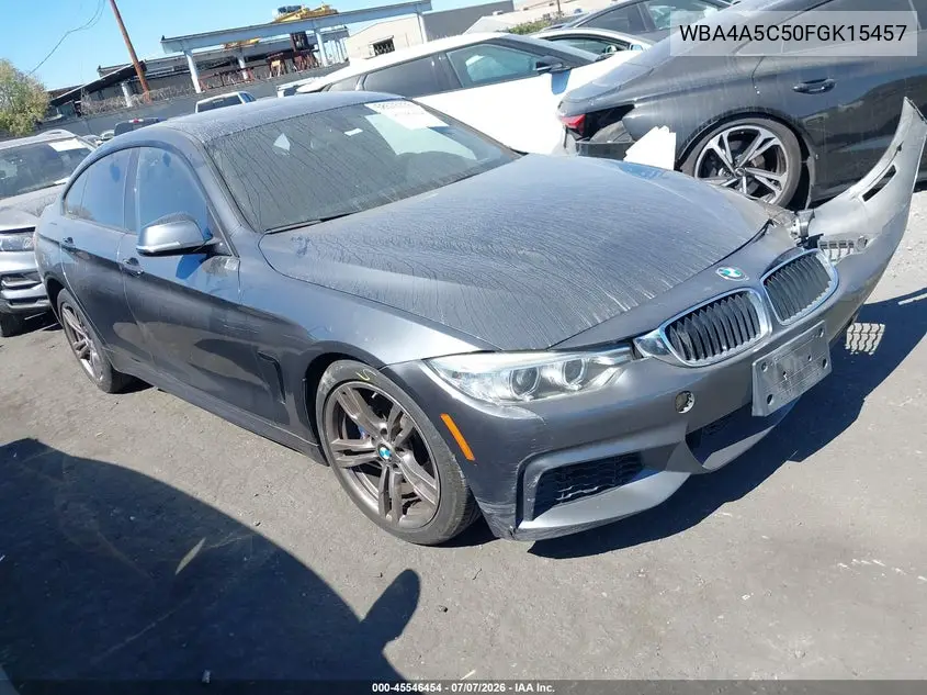 2015 BMW 428 Gran Coupe VIN: WBA4A5C50FGK15457 Lot: 45546454
