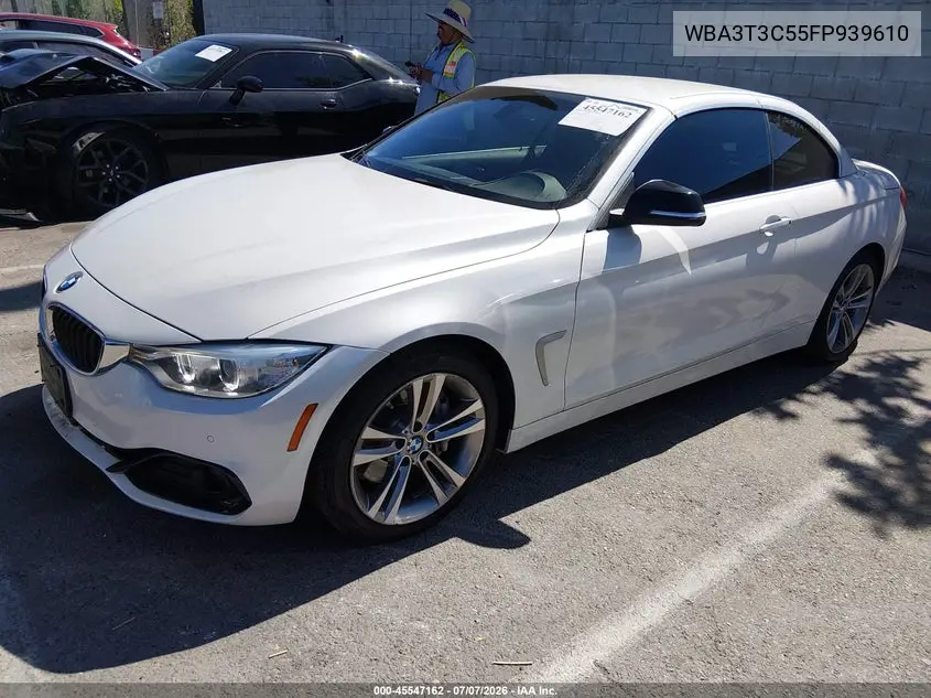 2015 BMW 435I VIN: WBA3T3C55FP939610 Lot: 45547162