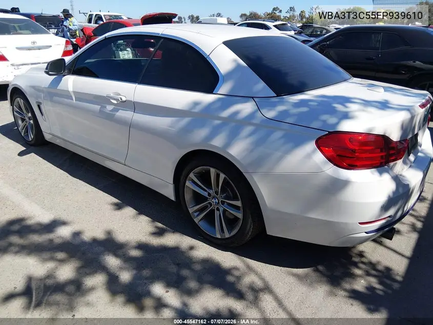 2015 BMW 435I VIN: WBA3T3C55FP939610 Lot: 45547162