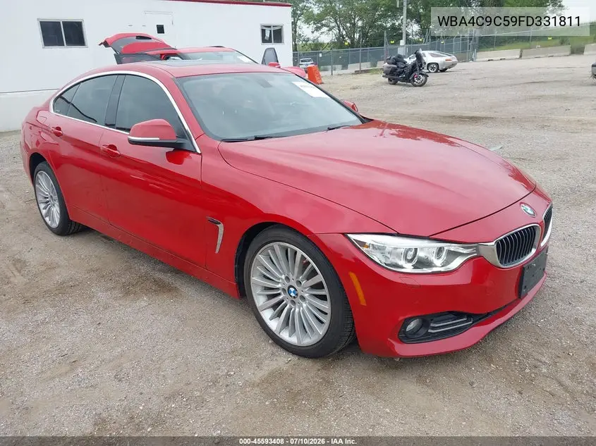 2015 BMW 428 Gran Coupe xDrive VIN: WBA4C9C59FD331811 Lot: 45593408