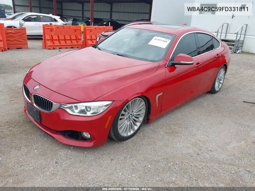 2015 BMW 428 Gran Coupe xDrive VIN: WBA4C9C59FD331811 Lot: 45593408