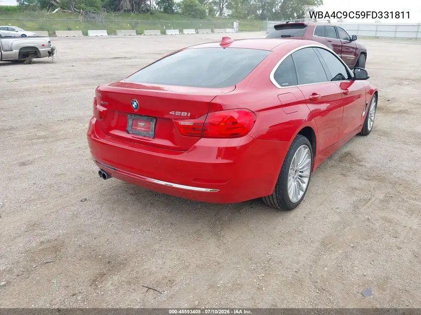 2015 BMW 428 Gran Coupe xDrive VIN: WBA4C9C59FD331811 Lot: 45593408
