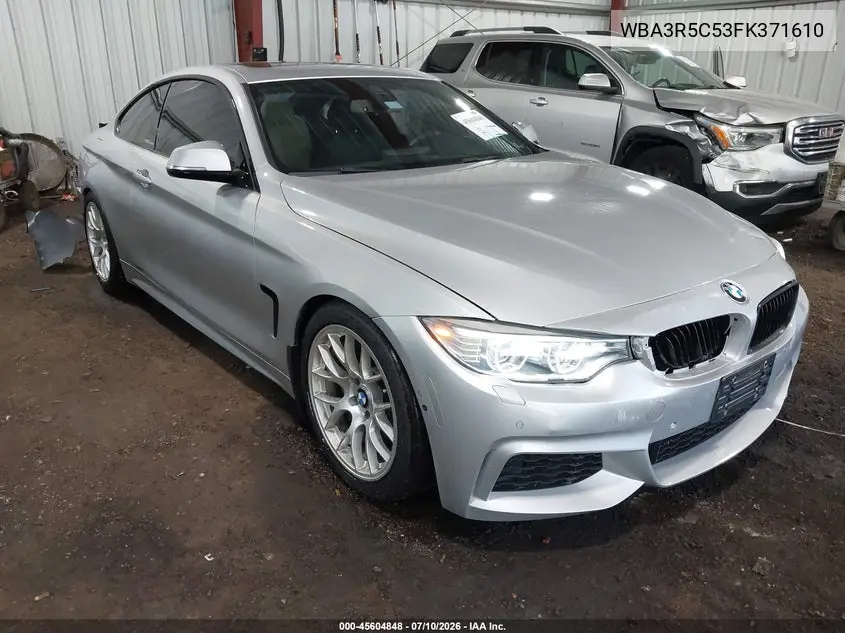 2015 BMW 435I xDrive VIN: WBA3R5C53FK371610 Lot: 45604848