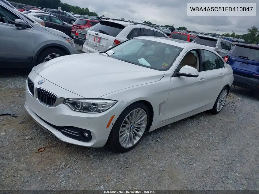 2015 BMW 428 Gran Coupe VIN: WBA4A5C51FD410047 Lot: 45610763