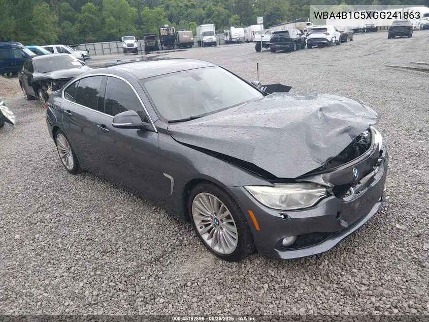 2016 BMW 435I Gran Coupe VIN: WBA4B1C5XGG241863 Lot: 45192898