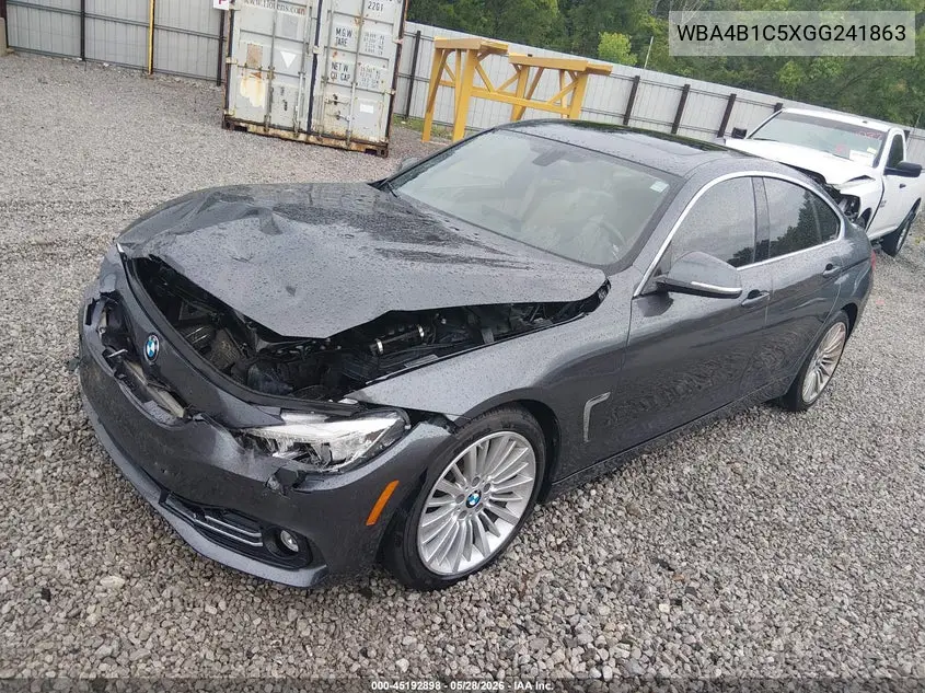 2016 BMW 435I Gran Coupe VIN: WBA4B1C5XGG241863 Lot: 45192898