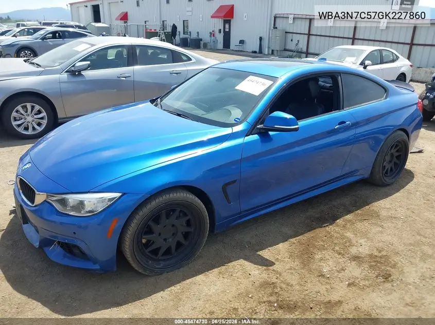 2016 BMW 428I VIN: WBA3N7C57GK227860 Lot: 45474730