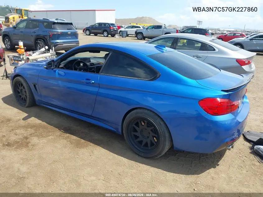 2016 BMW 428I VIN: WBA3N7C57GK227860 Lot: 45474730