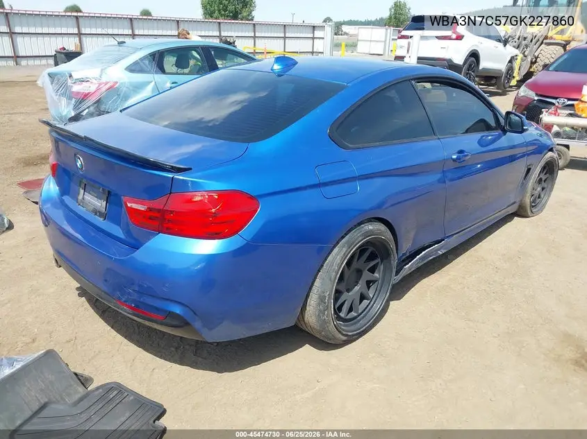 2016 BMW 428I VIN: WBA3N7C57GK227860 Lot: 45474730