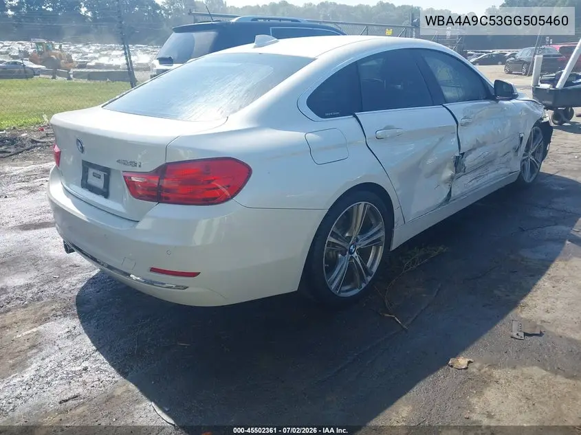 2016 BMW 428I Gran Coupe VIN: WBA4A9C53GG505460 Lot: 45502361