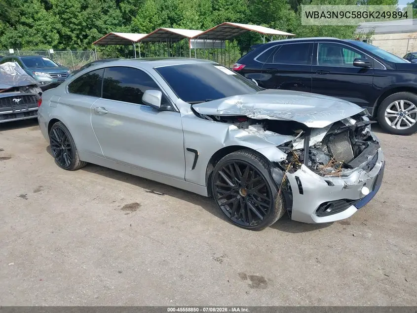2016 BMW 428I xDrive VIN: WBA3N9C58GK249894 Lot: 45558850