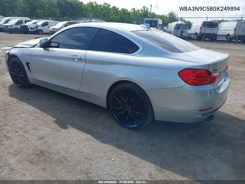 2016 BMW 428I xDrive VIN: WBA3N9C58GK249894 Lot: 45558850
