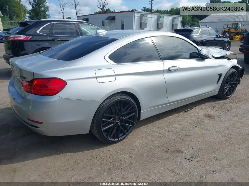 2016 BMW 428I xDrive VIN: WBA3N9C58GK249894 Lot: 45558850