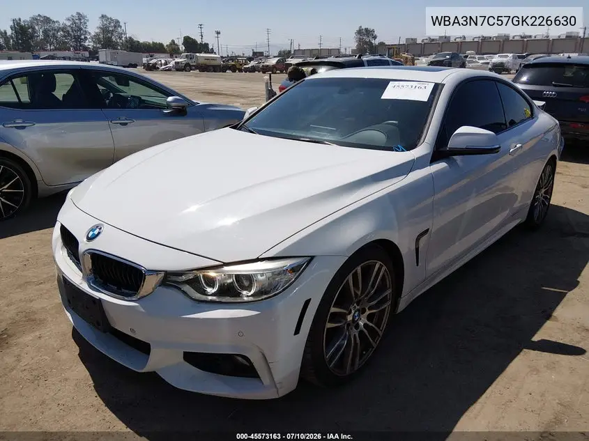 2016 BMW 428I VIN: WBA3N7C57GK226630 Lot: 45573163