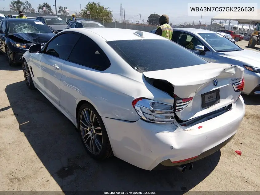 2016 BMW 428I VIN: WBA3N7C57GK226630 Lot: 45573163