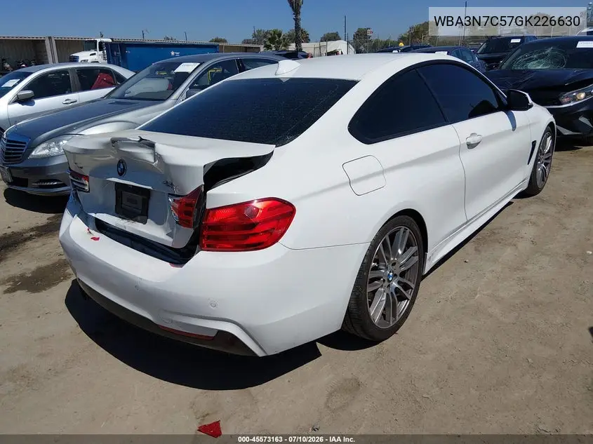 2016 BMW 428I VIN: WBA3N7C57GK226630 Lot: 45573163