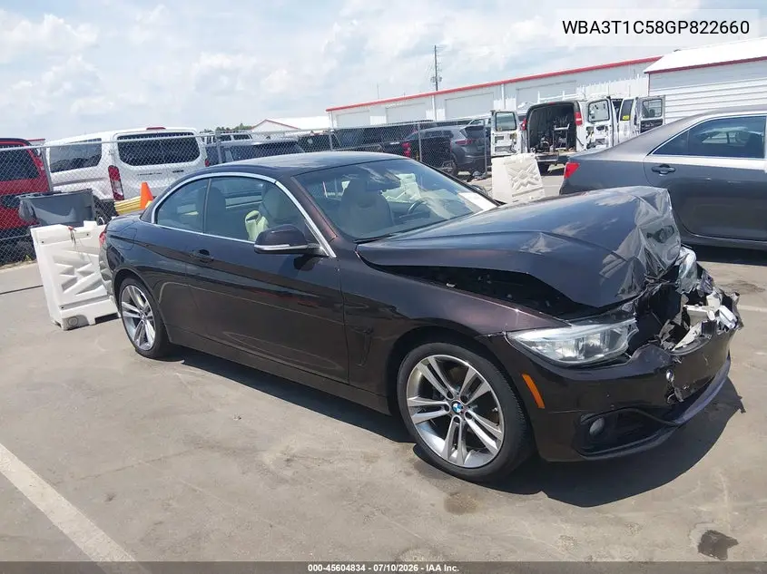 2016 BMW 428I xDrive VIN: WBA3T1C58GP822660 Lot: 45604834
