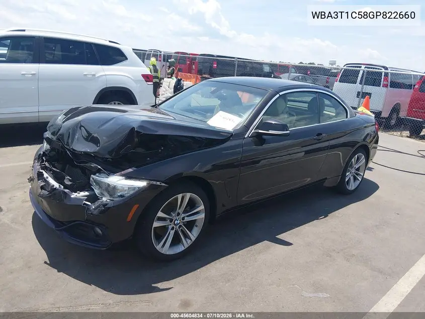2016 BMW 428I xDrive VIN: WBA3T1C58GP822660 Lot: 45604834