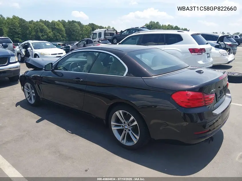 2016 BMW 428I xDrive VIN: WBA3T1C58GP822660 Lot: 45604834